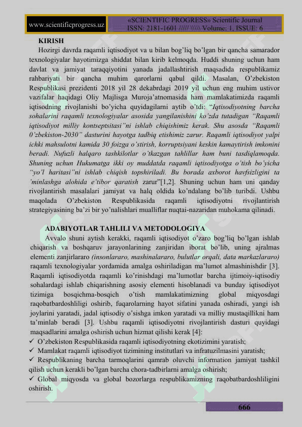 RAQAMLI IQTISODIYOTDA AXBOROT KOMMUNIKATSION TEXNALOGIYALAR 2