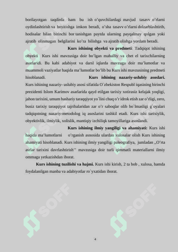 O’RTA ASRLAR TARIXINI DAVRLASHTIRISH 4