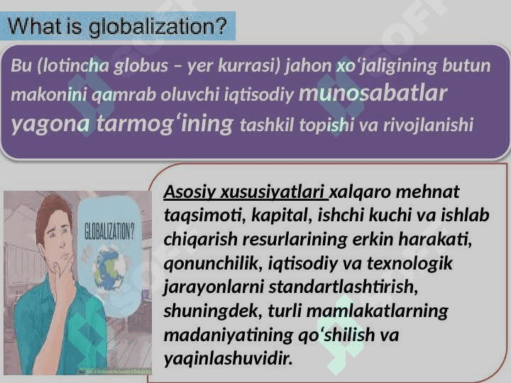 Global iqtisodiy rivojlanish fanining predmeti va vazifalari 8