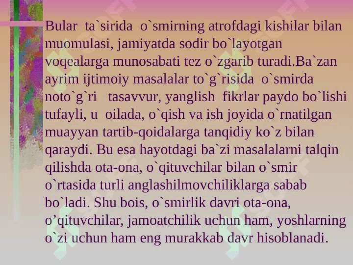 Yosh avlodni gender tarbiyasi 5