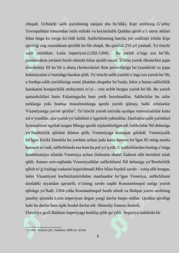 SALIB YURISHLARI 8