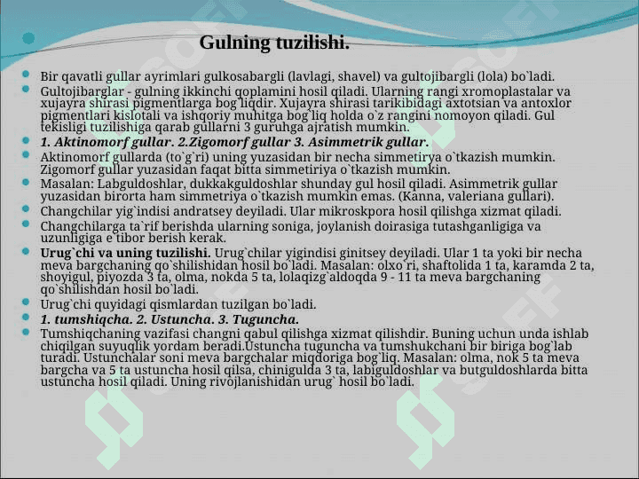 Meva xillari va urug‘ tuzilishi.O‘simliklarni urug‘ va mevalar orqali tarqalishi. T.ppt 4
