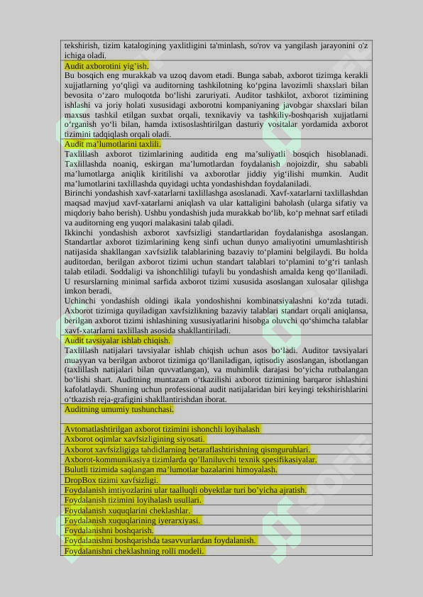 Mijoz - server” texnologiyasining  GLOSSARY.docx 2