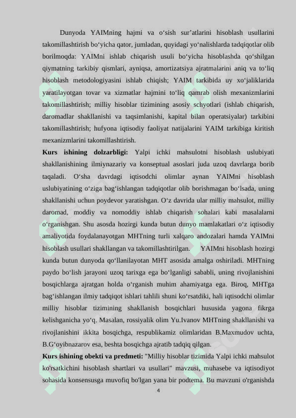 Milliy hisoblar tizimida Yalpi ichki mahsulot ko'rsatkichini hisoblash shartlari va usullari K.docx 4