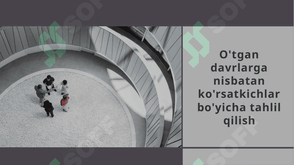 Mehmonxonada ko’rsatiladigan xizmatlar sotish hajmining tahlili 5