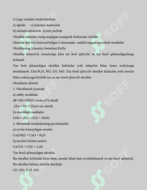 Kislotalar-OCHIQ DARS 2