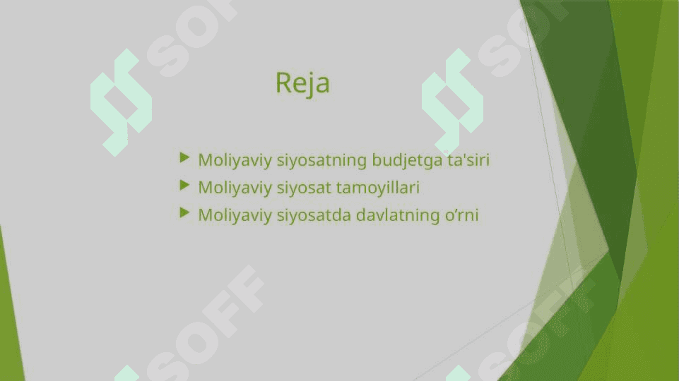 Moliyaviy siyosat 2