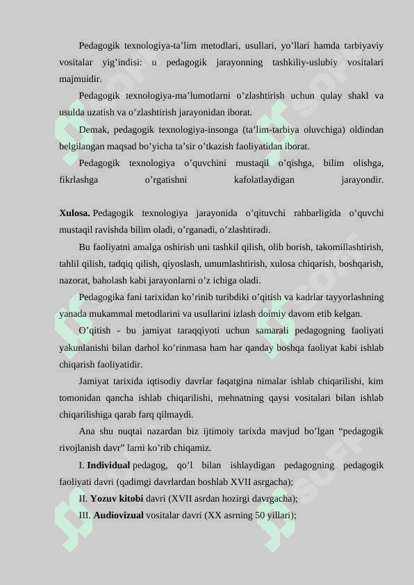 PEDAGOGIK TEXNOLOGIYANING UMUMIY TUZILMASI 6