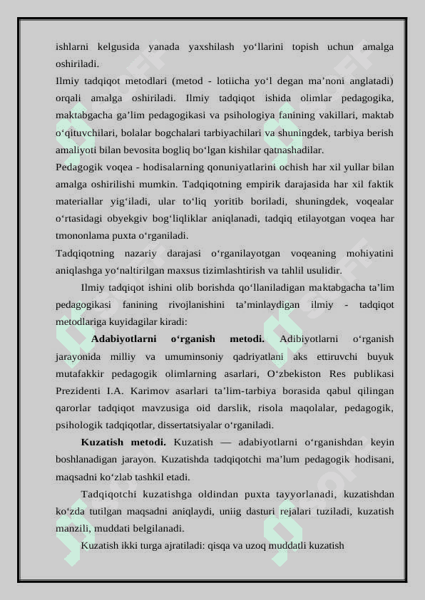MAKTABGACHA PEDAGOGIKA FANINING MAQSAD VA VAZIFALARI. 6