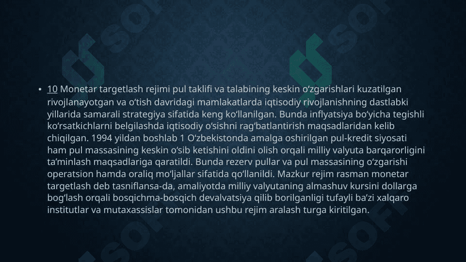 PUL-KREDIT SIYOSATI 8