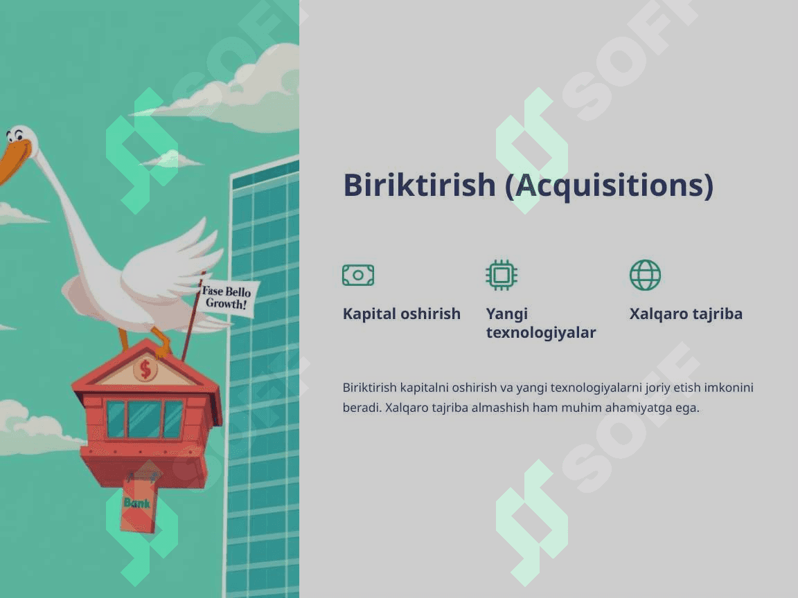 Tijorat banklari faoliyatini qayta tashkil etish shakllari pptx 4