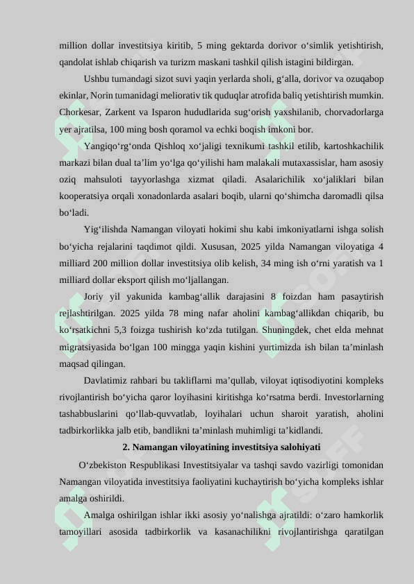 Namangan viloyati investitsiya va eksport salohiyati 3