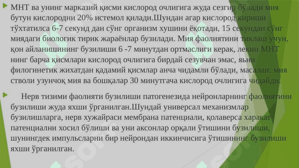 Нерв  тизимининг патофизиологияси 5