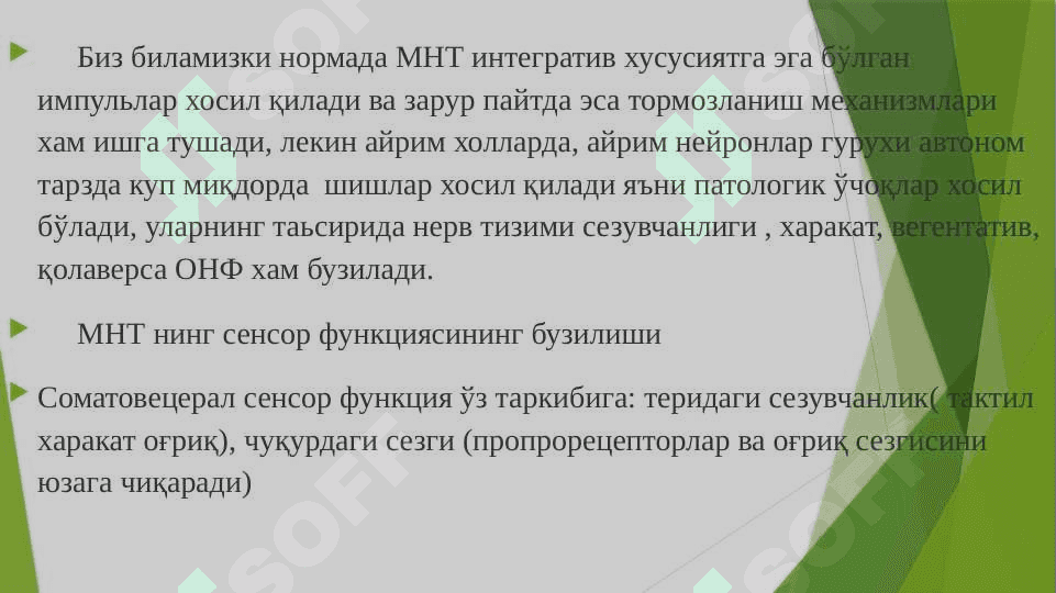 Нерв  тизимининг патофизиологияси 7