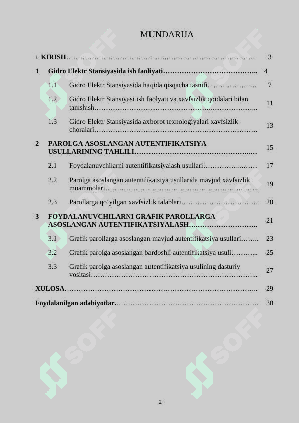 amaliyot hisobot Gidro Elektr Stansiyasi 2