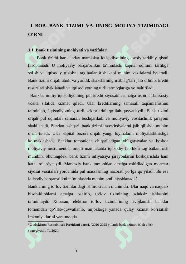 Bank tizimi - moliya tizimining asosiy tarkibiy qismi sifatida 6
