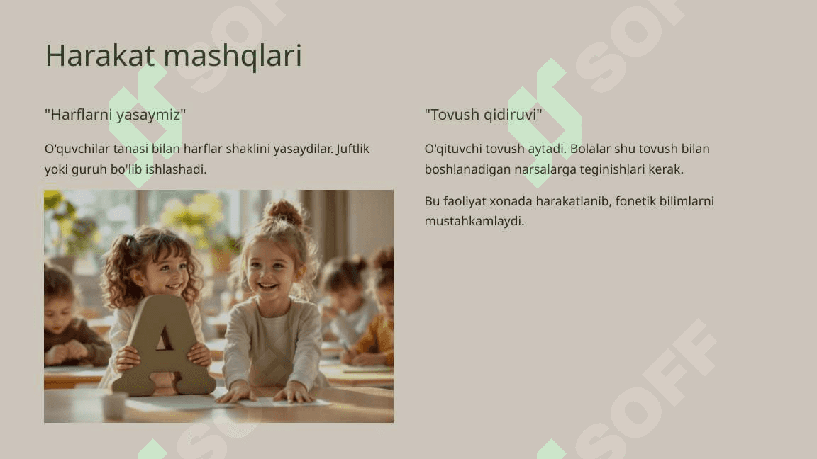 Savod o'rgatish darslarida dam olish darslarini tashkil etish 4