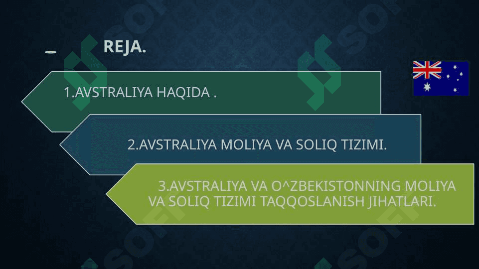 AVSTRALIYANING MOLIYA VA SOLIQ TIZIMI. 3