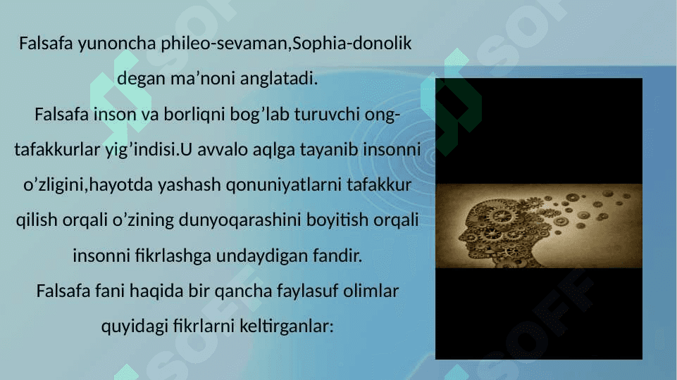 Falsafaning mohiyati va jamiyatdagi oʻrni 3
