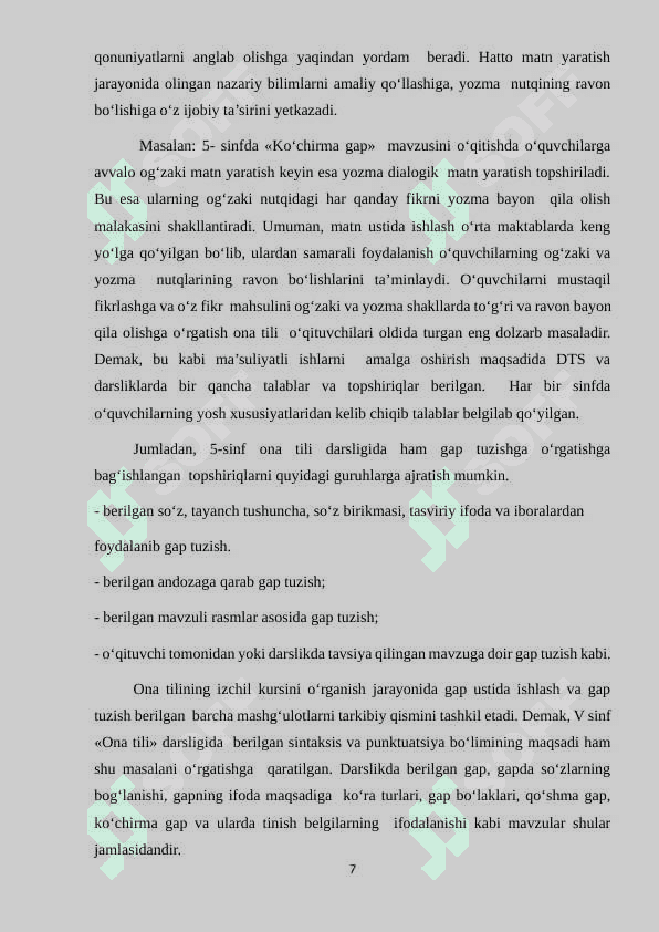 O‘qish savodxonligi darsliklarida matnlar ustida innovatsion yondashuv va tamoyillar 7
