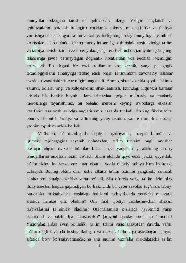 O'zbekistonda maktabgacha ta'lim tizimini boshqarish. 6