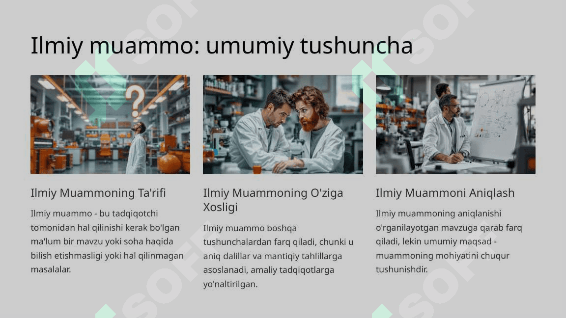 Ilmiy muammo. Muammoli vaziyat_7 3