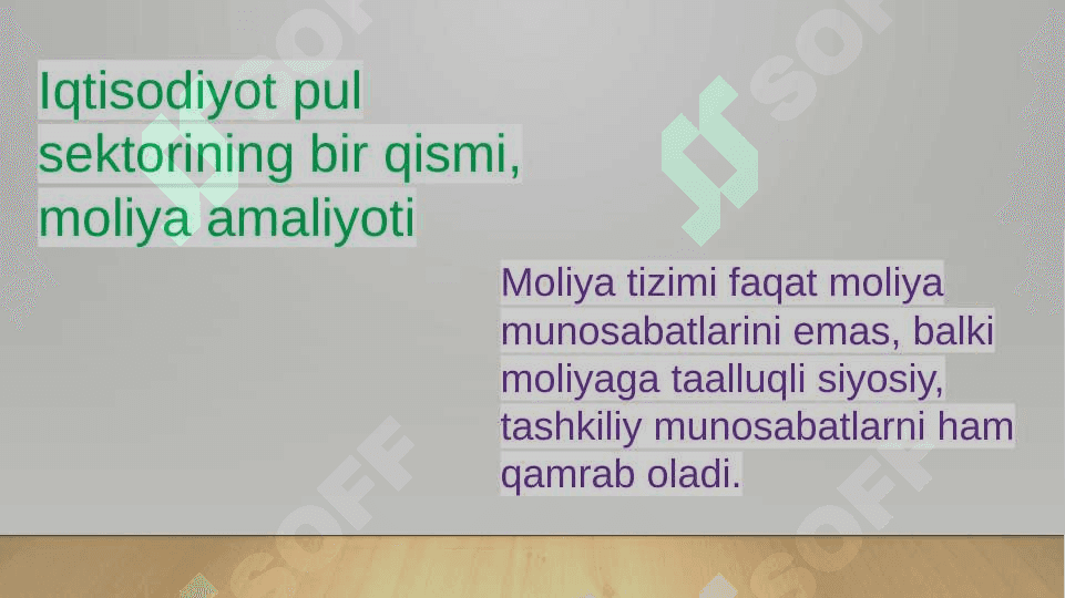 Moliyaviy tizim va Moliyaviy siyosat 3