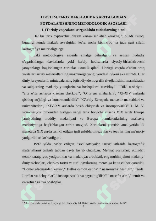 TARIX VA IJTIMOIY FANLARNI OʻQITISHDA XARITA TURLARI VA ULARNING AHAMIYATI 5
