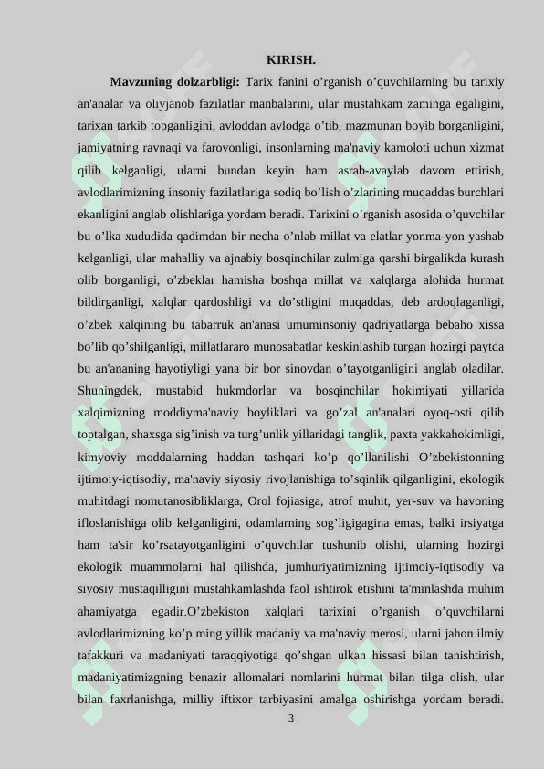 8-SINF O’ZBEKISTON TARIXI FANINI O’QITISHDA TARIXIY MANBALAR VA ADABIYOTLARDAN FOYDALANISH 3