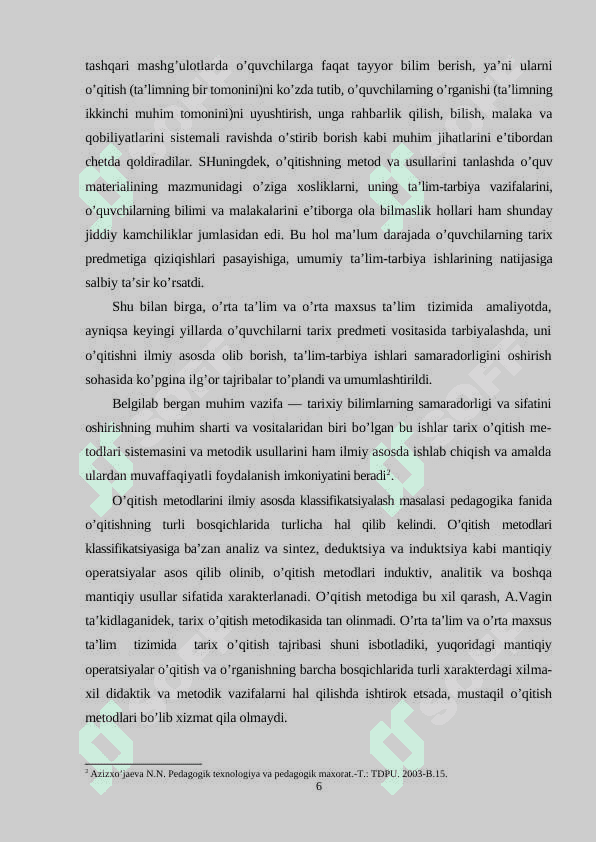 Tarix fanini o'qitishning ko'rsatmali metodlari 6