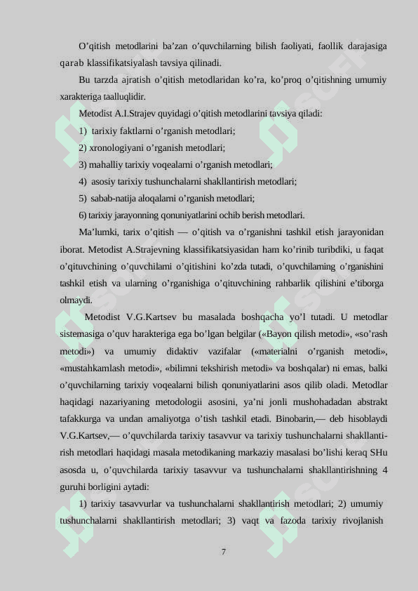 Tarix fanini o'qitishning ko'rsatmali metodlari 7