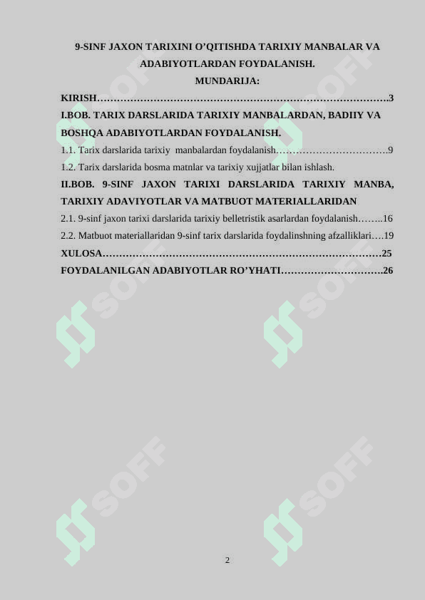 9-sinf Jaxon tarixini o’qitishda tarixiy manbalar va adabiyotlardan foydalanish 2