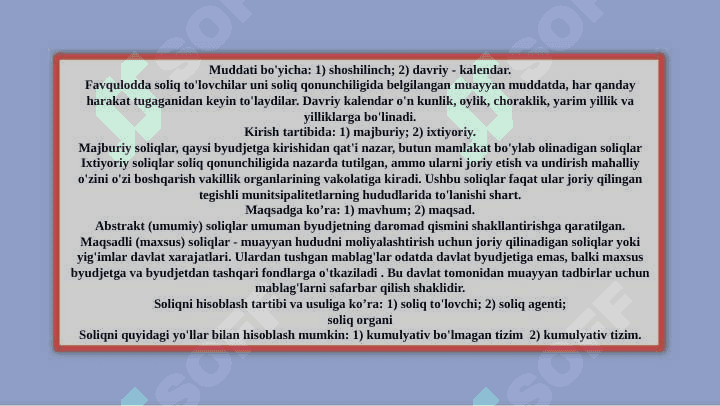 Rossiya federatsiyalarining moliya va soliq tizimi 8