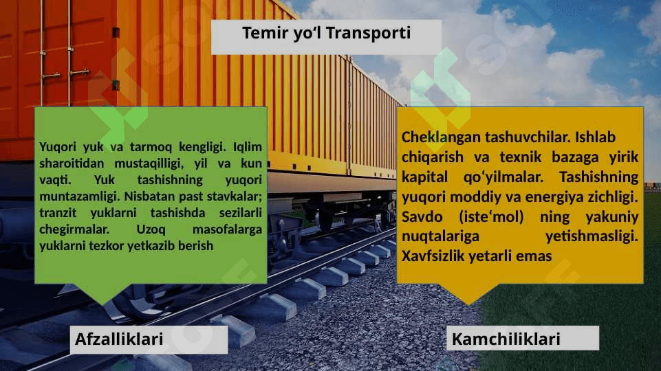 Shahar yo’lovchi transportida logistika texnologiyalari 8