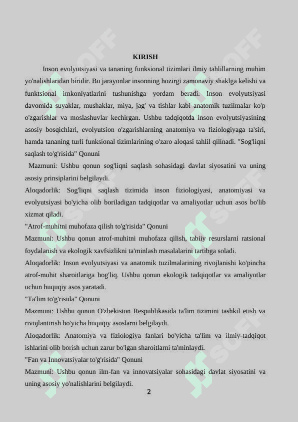 Ilmiy evolutsiya va inson anatomiyasi va fiziologiyasini tushunishdagi muammolar 2
