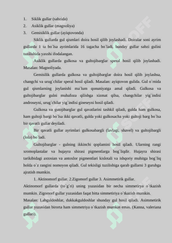 Monokarp va polikarp o'simliklar 6