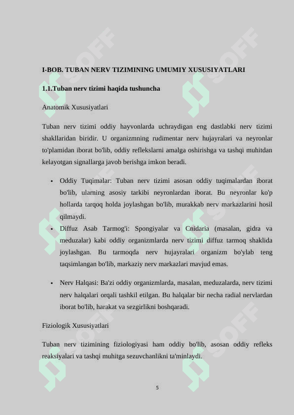 Nerv tizimining evolutsion tarixi 5