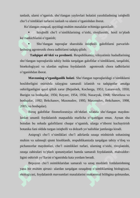 O‘SIMLIKLARNING SHO‘R TUPROQDA O‘SISHGA MOSLANISHI 4