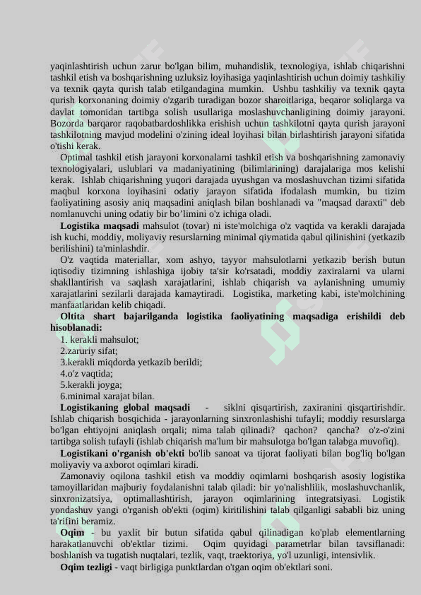 Logistika faniga kirsh 4