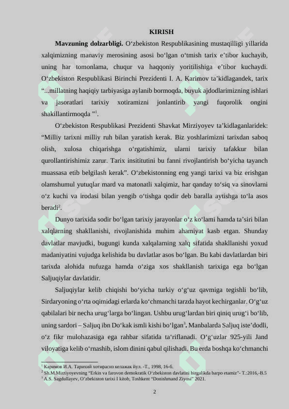 SALJUQIYLAR DAVLATI TARIXI TARIXSHUNOSLIGI 2