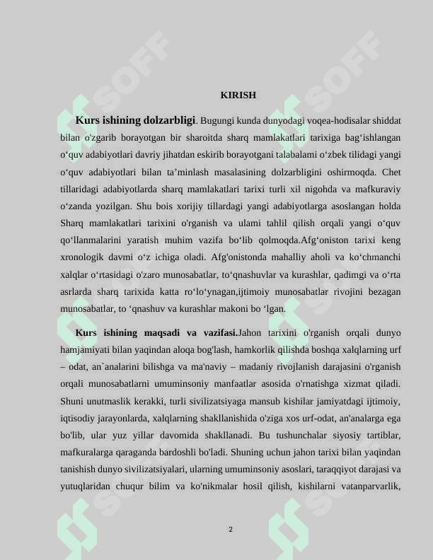 XIX ASRNING IKKINCHI YARIMIDA AFGʻONISTON VA QO’SHNI DAVLATLARDAGI SIYOSIY VOQEALAR 2
