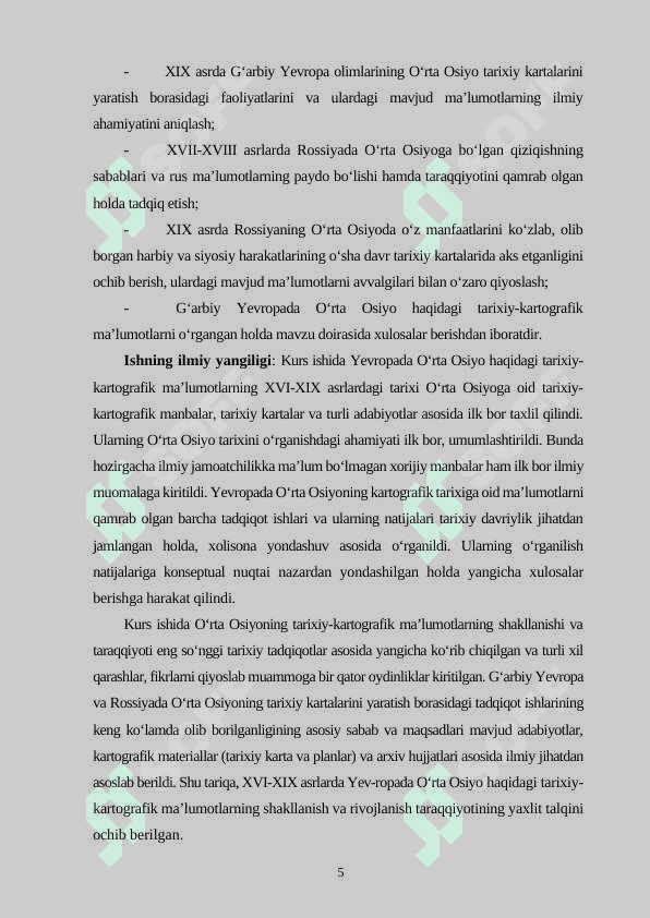YEVROPADA YARATILGAN XONLIKLAR DAVRI O‘RTA OSIYO TARIXIGA OID KARTOGRAFIK TADQIQOTLAR 5