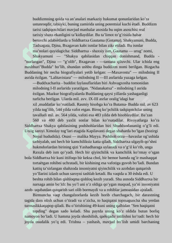 BUDDAVIYLIK VA XRISTIAN DINI TARIXI VA FALSAFASI 2