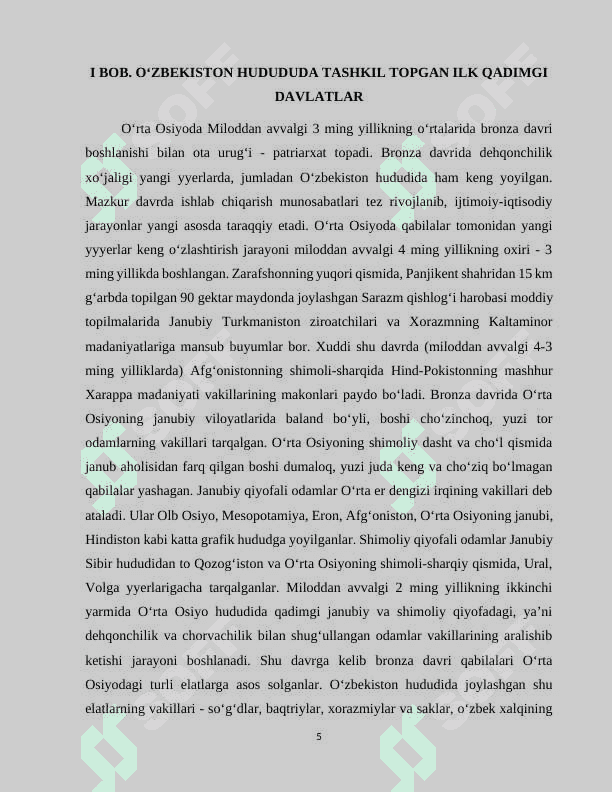 O‘ZBEKISTON HUDUDIDAGI ILK QADIMGI SHAXAR-DAVLATLAR (KUSHON DAVLATI) 5