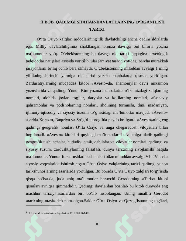 O‘ZBEKISTON HUDUDIDAGI ILK QADIMGI SHAXAR-DAVLATLAR (KUSHON DAVLATI) 8