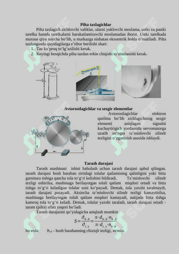 TARAMNI AJRATISH VA PILTA SHAKLLANTISH. to' 4