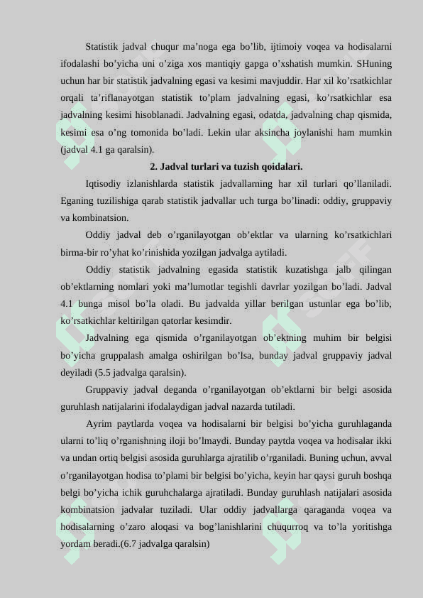 Statistik jadvallar va grafiklar 3