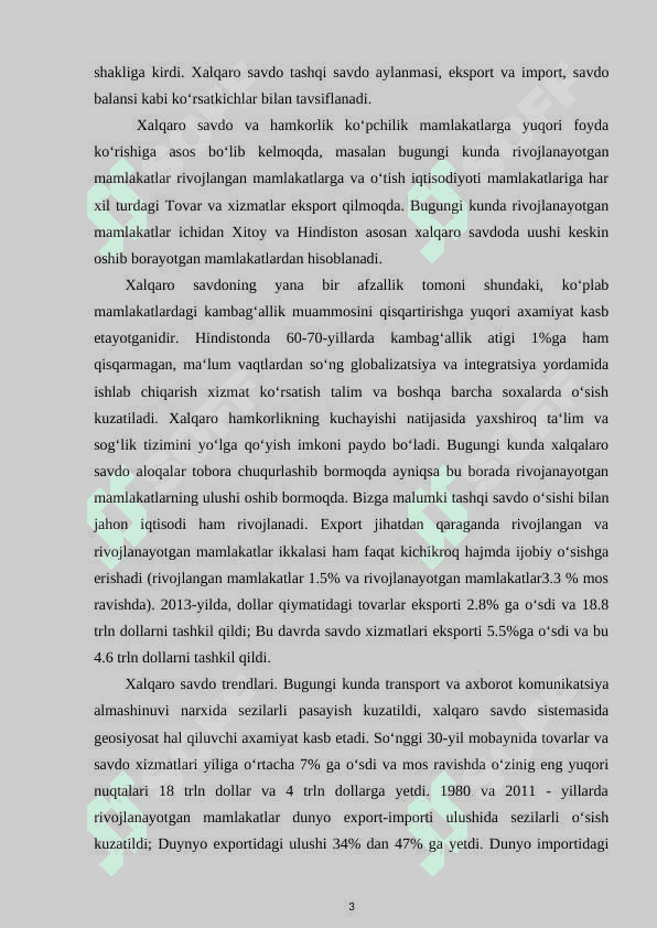 Tashqi savdo siyosati 3