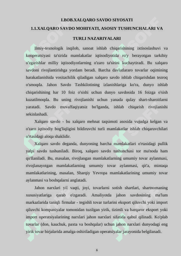 Tashqi savdo siyosati 6