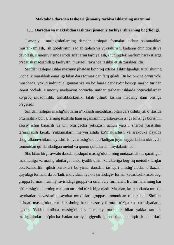 MAKTAB O’QUVCHILARIDA DARSDAN VA SINFDAN TASHQARI JISMONIY TARBIYANI TASHKIL ETISH METODLARI 6